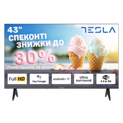  Зображення Телевiзор Tesla 43E635BFS 